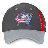 Columbus Blue Jackets Fanatics Branded Authentic Pro Home Ice Flex Hat - Charcoal/Gray
