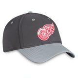 Detroit Red Wings Fanatics Branded Authentic Pro Home Ice Flex Hat - Charcoal/Gray