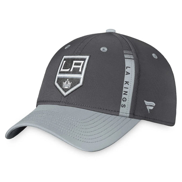 Los Angeles Kings Fanatics Branded Authentic Pro Home Ice Flex Hat - Charcoal/Gray