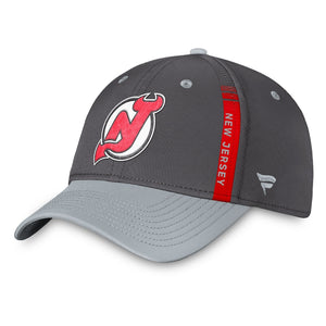New Jersey Devils Fanatics Branded Authentic Pro Home Ice Flex Hat - Charcoal/Gray
