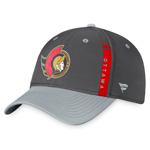 Ottawa Senators Fanatics Branded Authentic Pro Home Ice Flex Hat - Charcoal/Gray