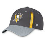 Pittsburgh Penguins Fanatics Branded Authentic Pro Home Ice Flex Hat - Charcoal/Gray