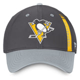 Pittsburgh Penguins Fanatics Branded Authentic Pro Home Ice Flex Hat - Charcoal/Gray