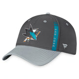 San Jose Sharks Fanatics Branded Authentic Pro Home Ice Flex Hat - Charcoal/Gray