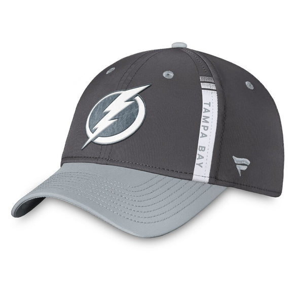Tampa Bay Lightning Fanatics Branded Authentic Pro Home Ice Flex Hat - Charcoal/Gray