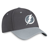 Tampa Bay Lightning Fanatics Branded Authentic Pro Home Ice Flex Hat - Charcoal/Gray