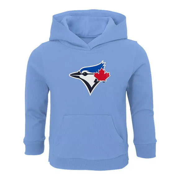 Toronto Blue Jays Powder Blue Team Primary Logo Pullover Hoodie By Outerstuff - Children's Sizes