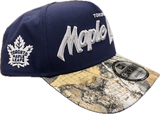 Men's Toronto Maple Leafs Script NHL New Era 9Forty A-Frame Snapback Hat - Navy/Real Tree
