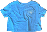 Women's Toronto Blue Jays Pro Standard MLB Classic SJ Boxy Crop T Shirt - Powder Blue