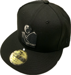 Men's DC Comics Batman Glow Logo 59Fifty Fitted New Era Black Hat Cap