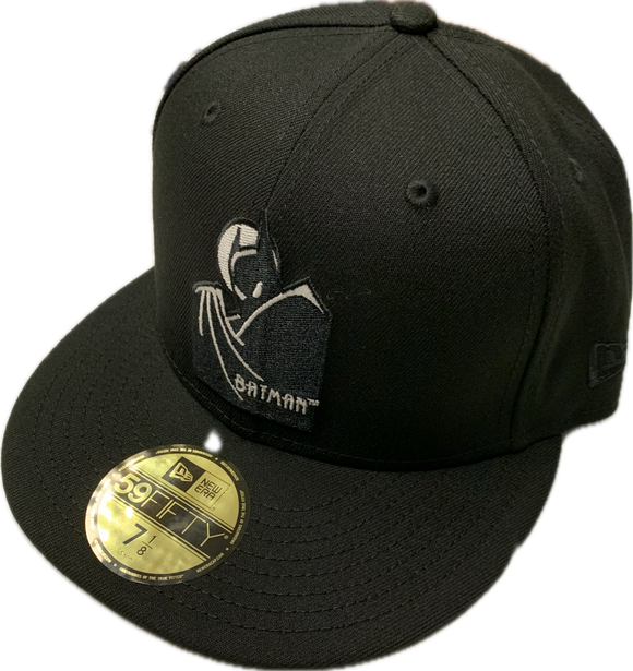 Men's DC Comics Batman Glow Logo 59Fifty Fitted New Era Black Hat Cap