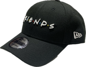 Friends Word Mark TV Sitcom New Era 9Forty Adjustable Snapback Hat - Black