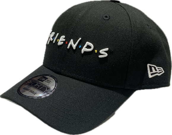 Friends Word Mark TV Sitcom New Era 9Forty Adjustable Snapback Hat - Black