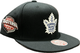 Men’s NHL Toronto Maple Leafs Mitchell & Ness Conference Patch Snapback Hat – Black & White (Copy)