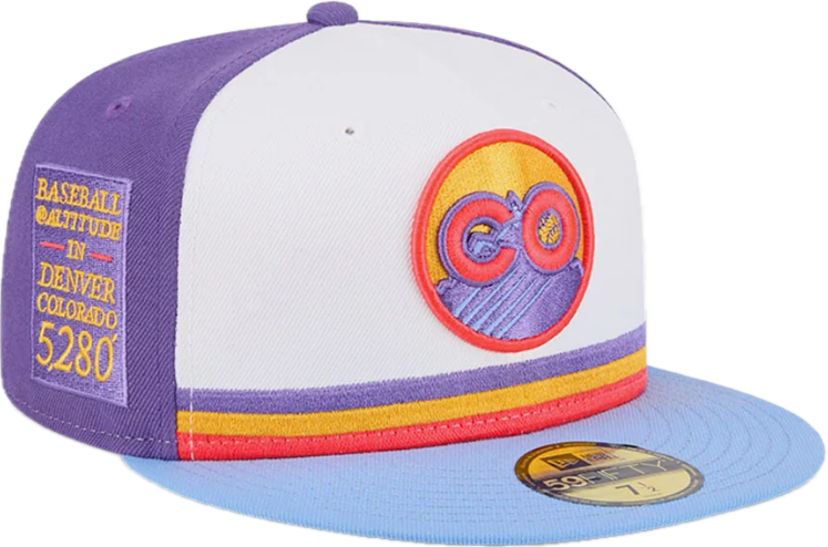 Men's Colorado Rockies New Era Tri-Colour MLB Baseball City