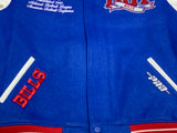 Men's NFL Buffalo Bills Team Pennants Blue Win Wool Varsity Jacket By Pro Standard