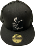 Men's DC Comics Batman Glow Logo 59Fifty Fitted New Era Black Hat Cap