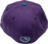 Men's Manitoba Moose Two Tone Custom Logo New Era 59fifty Fitted Hat Cap - AHL Hockey