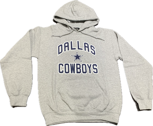 Men's Dallas Cowboys NFL Football Play Action Grey Team City & Name Pullover Hoodie