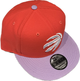 Men's New Era Red Lava/Lavender Toronto Raptors Two-Tone Color Pack 9FIFTY Snapback Hat