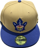 Men's Toronto Marlies Wheat/Navy Custom New Era 59fifty Fitted Hat Cap - AHL Hockey