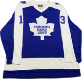 Mats Sundin Signed Toronto Maple Leafs Vintage Fanatics NHL Hockey Jersey - With COA & Hologram