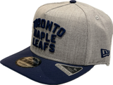 Men’s Toronto Maple Leafs New Era Word Mark 9FIFTY A-Frame Snapback Adjustable Hat – Grey & Blue