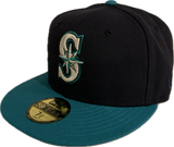 Men's Seattle Mariners New Era Ken Griffey Jr. Side Patch Navy Green Fitted Hat