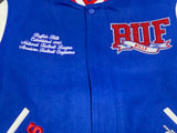 Men's NFL Buffalo Bills Team Pennants Blue Win Wool Varsity Jacket By Pro Standard