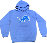 Men's Detroit Lions NFL Football Imprint Headline Team Colour Logo Pullover Blue Hoodie