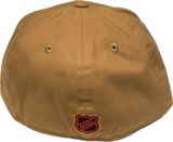 Men's New Era Light Bronze Chicago Blackhawks NHL Hockey Custom 59FIFTY Fitted Hat