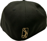 Men's Raptors 905 SAUGA Word Mark Black Gold New Era 59fifty Fitted Custom Hat Cap