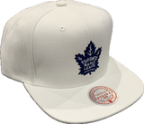 Men’s NHL Toronto Maple Leafs Mitchell & Ness Primary Logo Snapback Hat – White