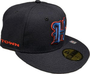 Men's New Era Navy Houston Texans Omaha Custom NFL Football 59FIFTY Fitted Hat