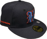 Men's New Era Navy Houston Texans Omaha Custom NFL Football 59FIFTY Fitted Hat