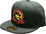 Men's Mortal Kombat New Era Black 59Fifty Fitted Hat-  Epic Video Game Franchise