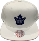 Men’s NHL Toronto Maple Leafs Mitchell & Ness Primary Logo Snapback Hat – White