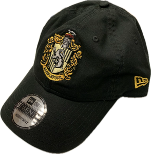 Men's Harry Potter Hufflepuff Crest Black New Era 9Twenty Adjustable Buckle Hat