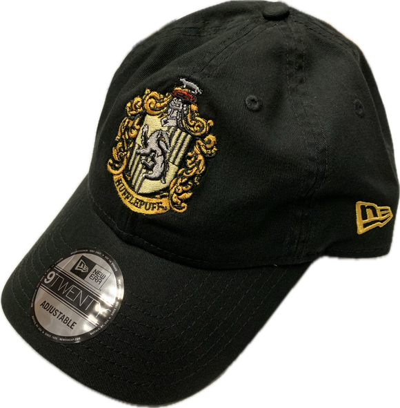 Men's Harry Potter Hufflepuff Crest Black New Era 9Twenty Adjustable Buckle Hat