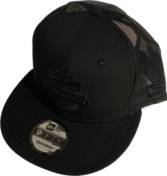 Men's New Era Toronto FC Trucker 9FIFTY Snapback Hat - Black on Black
