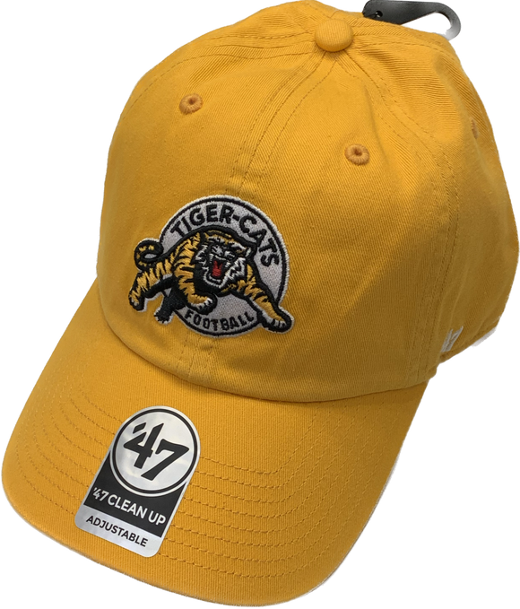 Men's Hamilton Tiger-Cats '47 Clean Up Gold Hat Cap NFL Football Adjustable Strap