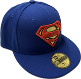 Superman Man of Steel DC Comics New Era 59Fifty Fitted Hat - Royal Blue