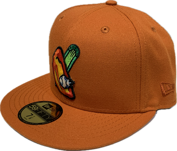 Buffalo Bisons New Era Theme Nights Buffalo Wings 59FIFTY Fitted Hat - Orange