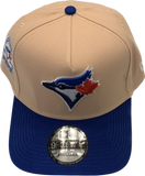 Men's New Era Toronto Blue Jays A Frame Pecan Side Patch 9FORTY Adjustable Snapback Hat