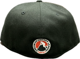 Men's Calgary Wranglers Black Custom Logo New Era 59fifty Fitted Hat Cap - AHL Hockey