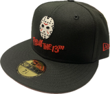 Friday the 13th Jason Voorhees Hockey Mask New Era 59Fifty Fitted Hat - Black