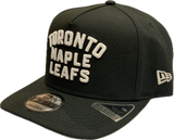 Men’s Toronto Maple Leafs New Era Word Mark 9FIFTY A-Frame Snapback Adjustable Hat – Black & White