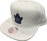 Men’s NHL Toronto Maple Leafs Mitchell & Ness Primary Logo Snapback Hat – White