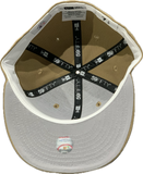 New York Yankees New Era 59Fifty Pink Flower Khaki Custom Hat Cap
