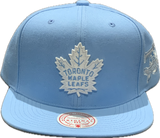 Men's Toronto Maple Leafs NHL Mitchell & Ness Basic Blue Gleam Side Patch Snapback Hat
